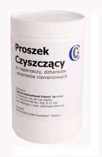 Czyszczenie 1) Czyszczenie grupy - włóż gumowy kapturek do kolby i wsyp 1 miarkę proszku czyszczącego Coffema do kolby; - umieść kolbę w grupie, która ma być wyczyszczona - wyłącz urządzenie