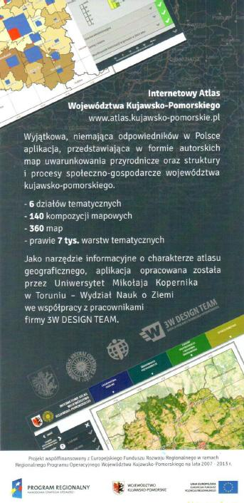 Informacje wprowadzające 1/2 aplikacja stanowiąca kompleksowe, wielowątkowe opracowanie tematyczne, przedstawiająca aktualny stan wiedzy, charakter atlasu regionalnego monografii naukowej województwa