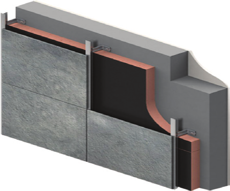 Kooltherm K15 izolacja fasad wentylowanych DO TERMOIZOLACJI FASAD WENTYLOWANYCH Płyta ze sztywnej pianki rezolowej w obustronnej okładzinie z folii aluminiowej pokrytej czarną farbą 15 mm - 44 mm λ D