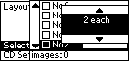 Proof Sign-off: DBASE.fm R 3. Naciśnij przycisk u, aby określić liczbę wydruków każdej fotografii, jeżeli w ustawieniu Layout (Układ) wybrano opcję drukowania 4 lub 12 fotografii.