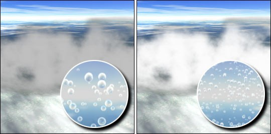 Wpływ aerozolu na budowę chmur (rozmiar kropelek) i w konsekwencji na ich własności
