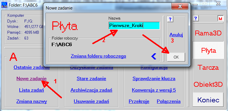 Pierwsze kroki w programie ABC Płyta Zostanie pokazane postępowanie przy przygotowaniu, a następnie zwymiarowaniu prostego, czteropolowego stropu. Dla stropu nie ma podkładu CAD.