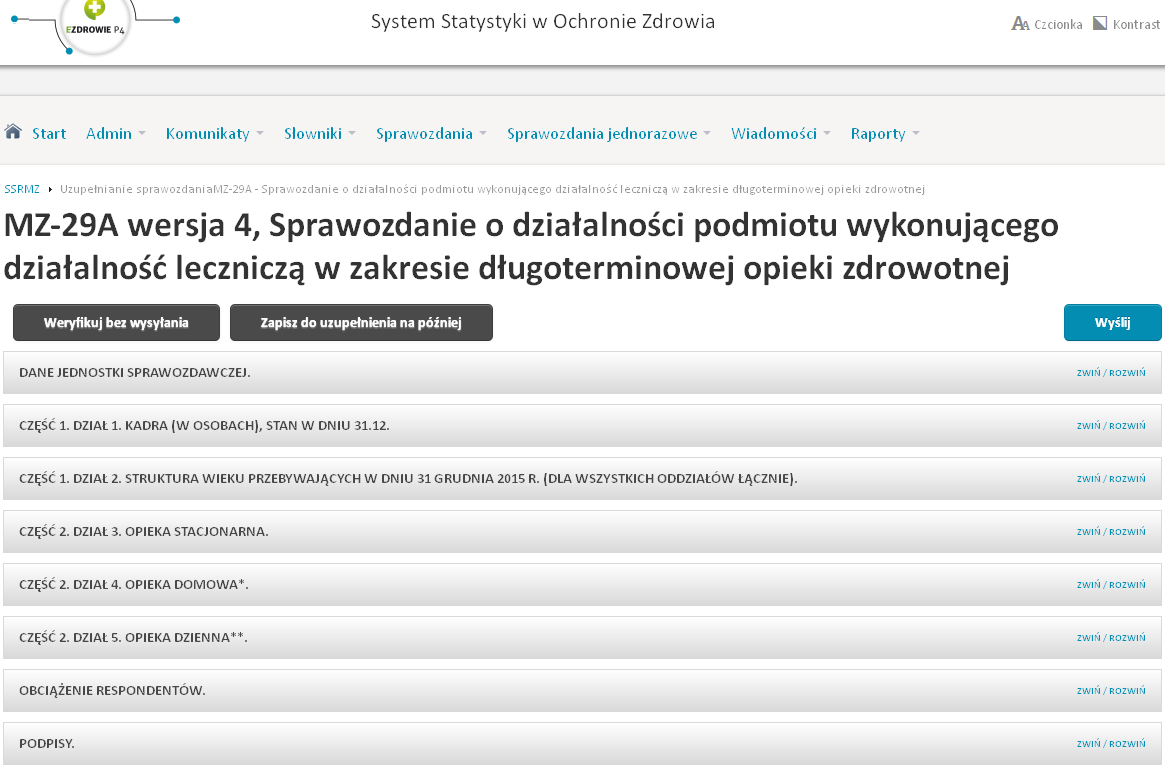 Wprowadzanie danych Rozwijamy kliknięciem UZYPEŁNIAMY ZGODNIE Z FORMULARZEM!