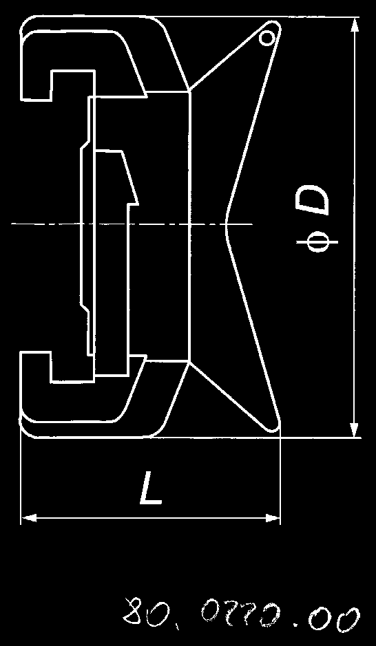 80.0220 SZYBKOZŁĄCZE KŁOWE Z KRÓĆCEM DO WĘŻA MALE QUICK ADAPTOR D D 1 L L 1 10 57 54 30 80.0220.10 13 57 55 32 80.0220.13 16 57 57 34 80.0220.16 19 57 58 35 80.0220.19 25 57 64 42 80.0220.25 32 57 73 49 80.