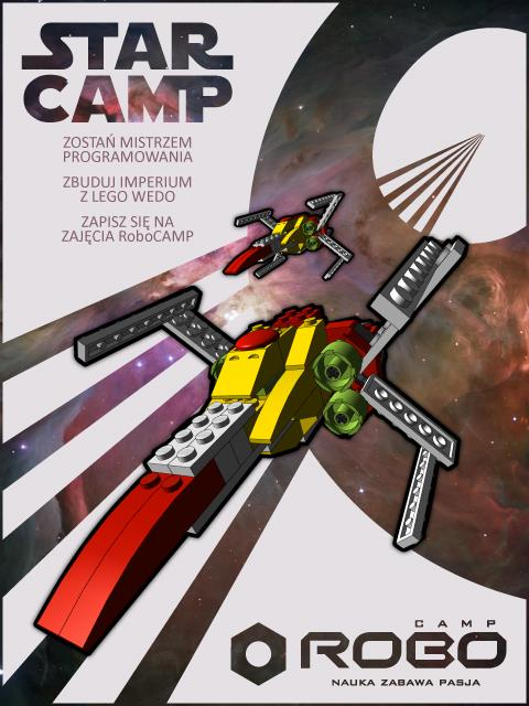 StarCamp WeDo Warsztaty dla dzieci 6-8 lat StarCAMP WeDo to najnowszy z autorskich kursów RoboCAMP, w którym dzieci poznają fascynujący świat astronomii i astrofizyki, budując modele statków