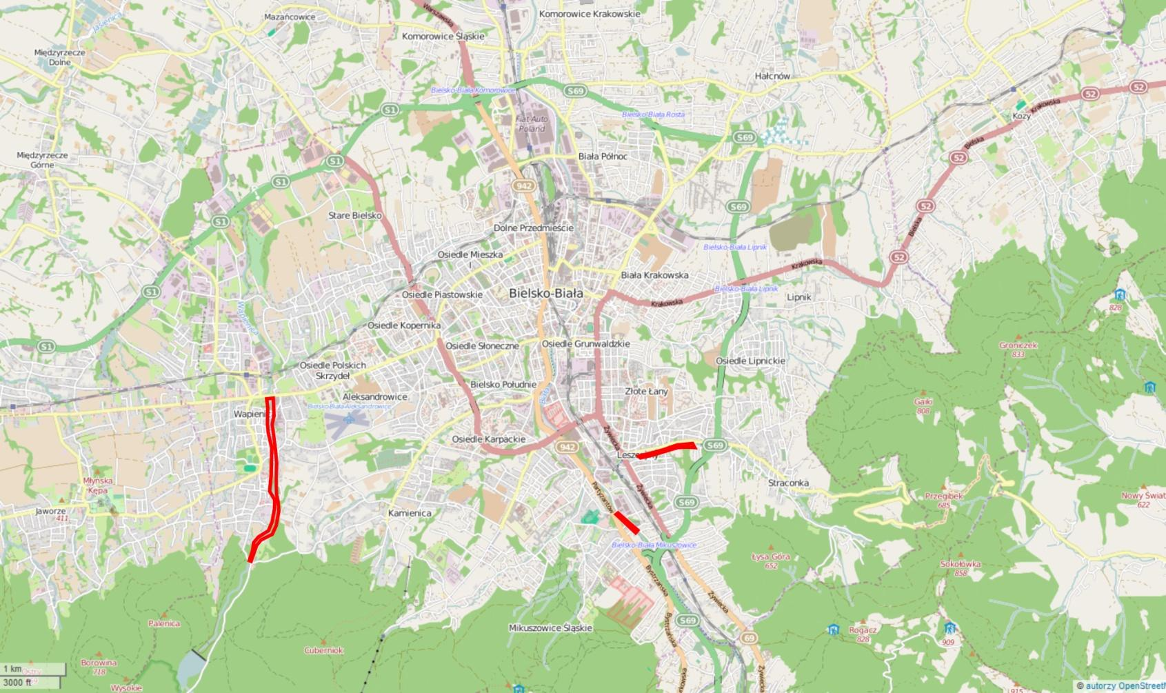 Rysunek 2 Lokalizacja projektu na terenie miasta Źródło: Opracowanie własne na podstawie autorzy OpenStreetMap