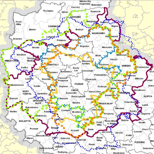 PRZYRODNICZE JEDNOSTKI FUNKCJONALNE - SYNTEZA GRANICE POZNAŃSKIEGO DORZECZA WARTY ZEWNĘTRZNEGO WODODZIAŁOWEGO OBSZARU FUNKCJONALNEGO SYSTEMU PRZYRODNICZEGO BEZPOŚREDNIEGO (BLIŻSZEGO) OBSZARU