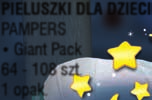 PIELUSZKI DLA DZIECI PAMPERS Giant Pack 64-108 szt. 1 opak.