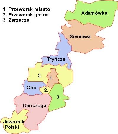 3 Charakterystyka Masta Przeworska 3.1 Położene Przeworsk jest gmną mejską położoną w środkowej częśc powatu przeworskego.