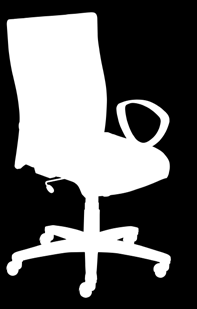 Krzesło Stillo --siedzisko i oparcie tapicerowane pianką oraz tkaniną z atestem trudnopalności --mechanizm Active-1 --wysokie dekoracyjne oparcie odchylające się synchronicznie z siedziskiem w