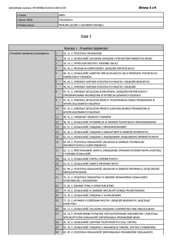 DOKUMENT INFORMACYJNY AKCJI