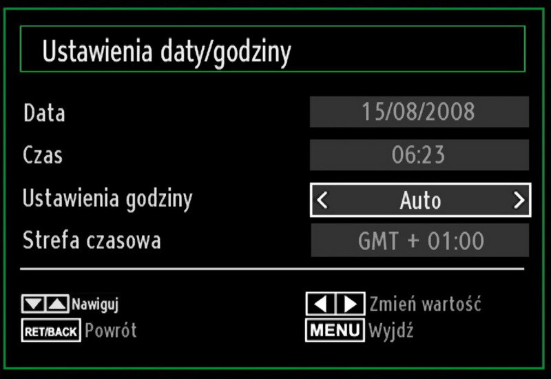 Koniec: Proszę wprowadzić godzinę zakończenia, używając przycisków numerycznych. Czas trwania: Wyświetla czas trwania od godziny rozpoczęcia do godziny zakończenia.