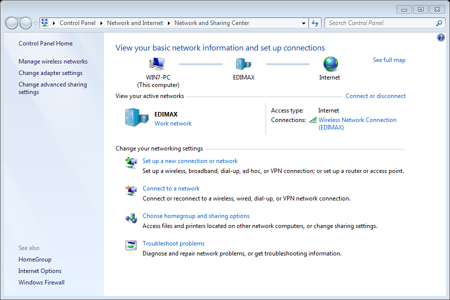 VI-3. Windows 7 Otwórz Start > Panel Sterowania.
