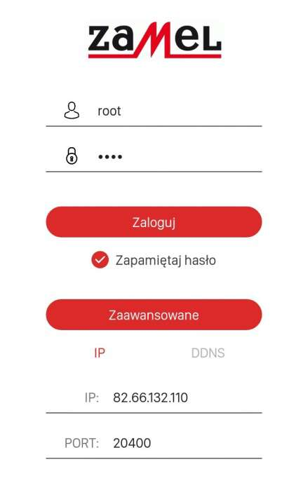 pod jednym adresem konieczne jest odpowiednie przekierowanie portów. Stosowany protokół komunikacyjny to TCP/IP. Domyślny port to 20400.