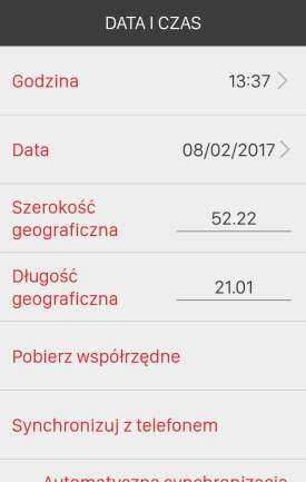 Edycja funkcji czasowej polega na poprawnym wypełnieniu wszystkich pól widocznych w ekranie edycyjnym. Podświetla się wówczas przycisk ZAPISZ w celu zapisania konfiguracji.