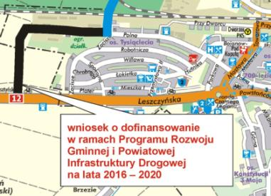 SPRAWOZDANIE Z DZIAŁALNOŚCI BURMISTRZA GOSTYNIA Droga łącząca ul. Polną z ul.