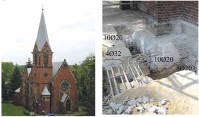 23 Rys. 2. Przekrój podłużny przez budynek kościoła Fig. 2. Longitudinal section through the church a) b) Rys. 3.