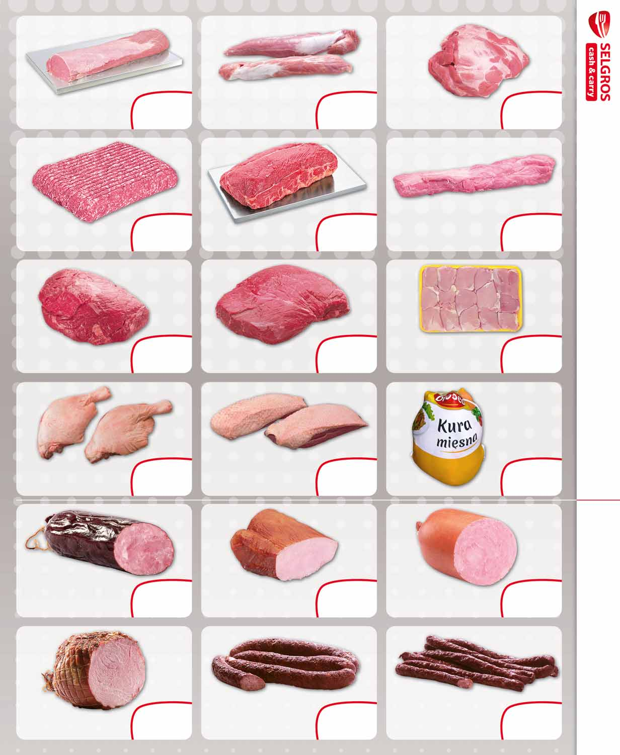 SCHAB WIEPRZOWY BEZ KOŚCI EXTRA 13 49 z VAT 14.17 21 POLĘDWICZKI WIEPRZOWE 21 z VAT 23.09 10 SZYNKA WIEPRZOWA BEZ KOŚCI BEZ SKÓRY PEŁNA 10 z VAT 11.54 MIĘSO MIELONE WIEPRZOWE 9 z VAT 10.
