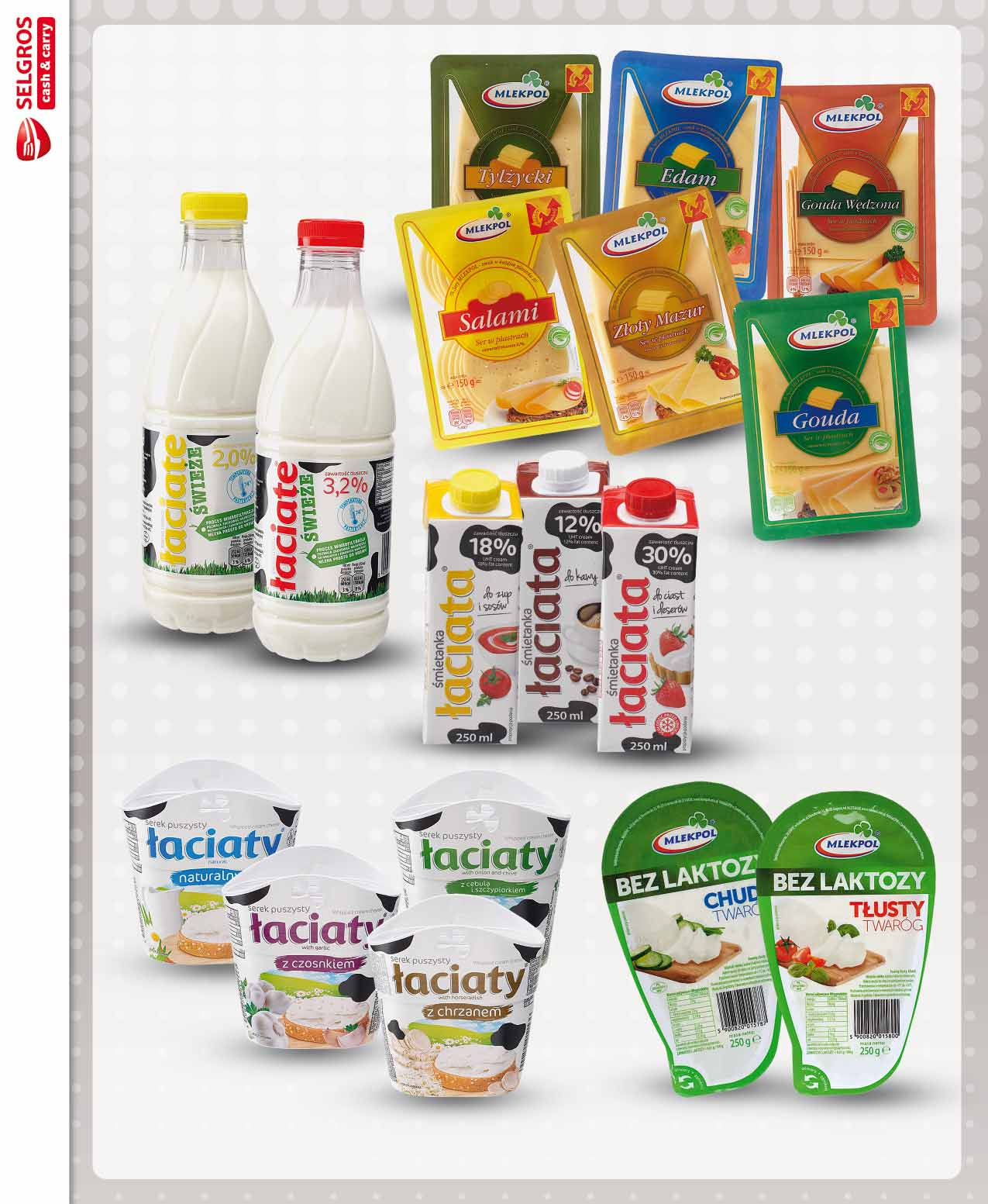 SER PLASTRY 150 G sprzedaż po 79861688 2 39 z VAT 2.51 NABIAŁ MLEKO PET 3,2%1 L mleko PET 2% 1 l w cenie: 1.85, z VAT 1.94 sprzedaż po lub po 6 szt. 76231083 1 89 z VAT 1.