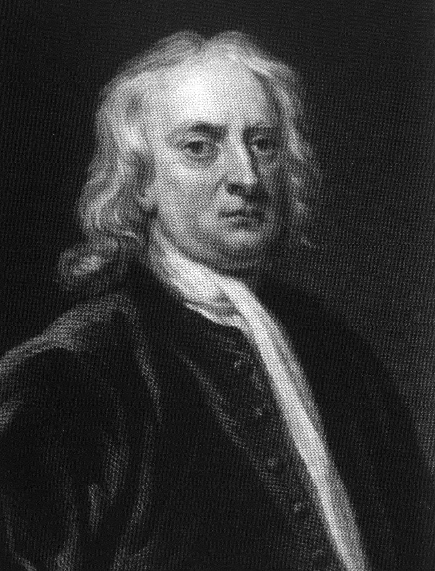 Rewolucja newtonowska Izaak Newton 1643-1727 Newtonowi zawdzięczamy trzy odstawowe zasady dynamiki i prawo ciążenia, dzięki którym wszystkie zjawiska fizyczne na Ziemi i niebie dawały się
