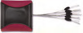 ŚRUCINY Stopery Push M Pojemnik z ciężarkami Micro Rozmiar Waga 6010 013 13 0,013 g Poręczna i popularna pomoc przy szybkim montażu mini-kulek proteinowych, pelletów lub ziaren na przypon z włosem.