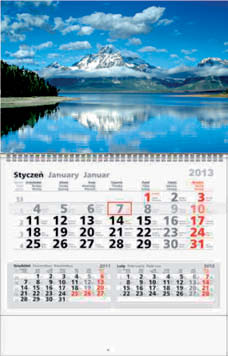 Kalendarze trójdzielne I Kalendarze pionowe i poziome Kalendarze trójdzielne KALENDARZ TRÓJDZIELNY 2014 INDEKS 0405-0345-99 (31 x 69,5 cm) jednodzielne KALENDARZ JEDNODZIELNY 2014 INDEKS 0405-0344-99