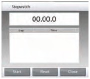 21 3.6.15 Stoper W celu skorzystania z wbudowanego stopera dotknij ikony Stoper. Dostępny jest timer z interwałem (pętlą). Naciśnij Start w celu rozpoczęcia korzystania z timera.