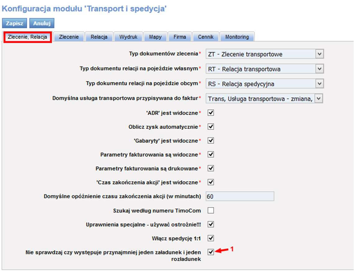 3.3.4 Konfiguracja modułu Transport i spedycja Po uruchomieniu opcji Zarządzania (pkt.3) wybieramy w Konfiguracji (pkt. 3.3) Konfiguracja modułu Transport i spedycja.