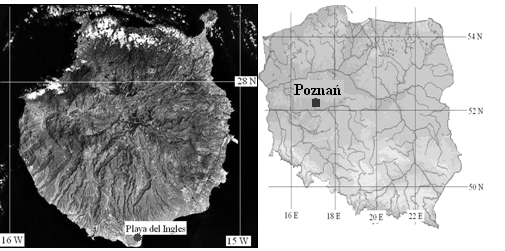 External conditions for using solar energy in photovoltaics 291 Fig. 1. Geographic location of the cities analyzed, included in the measurements of illuminance values City Table 1.