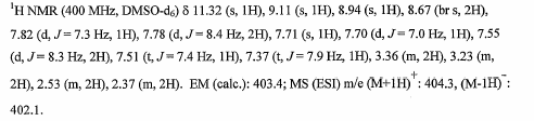 Związek 19: N-hydroksy-4-[4-(1H-indol-2-ilokarbonyloamino)piperydyn-4-yloetynylo] benzamid; Związek 20: Chlorowodorek