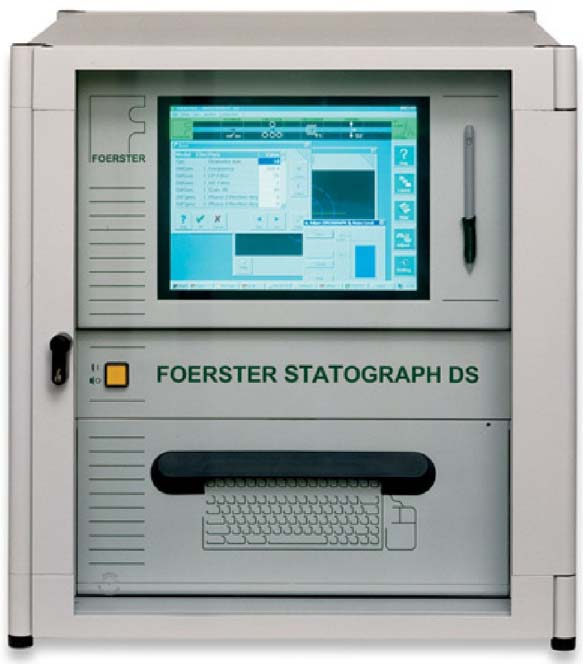 STATOGRAPH DH 3.623.85/95 System testujący metodą prądów wirowych według EN 12084 z wykorzystaniem technik cyfrowych.