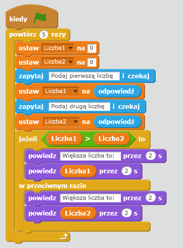 jeszcze więcej programujemy uczniowie stosują zmienne, wykonują na nich obliczenia, wprowadzają dane z