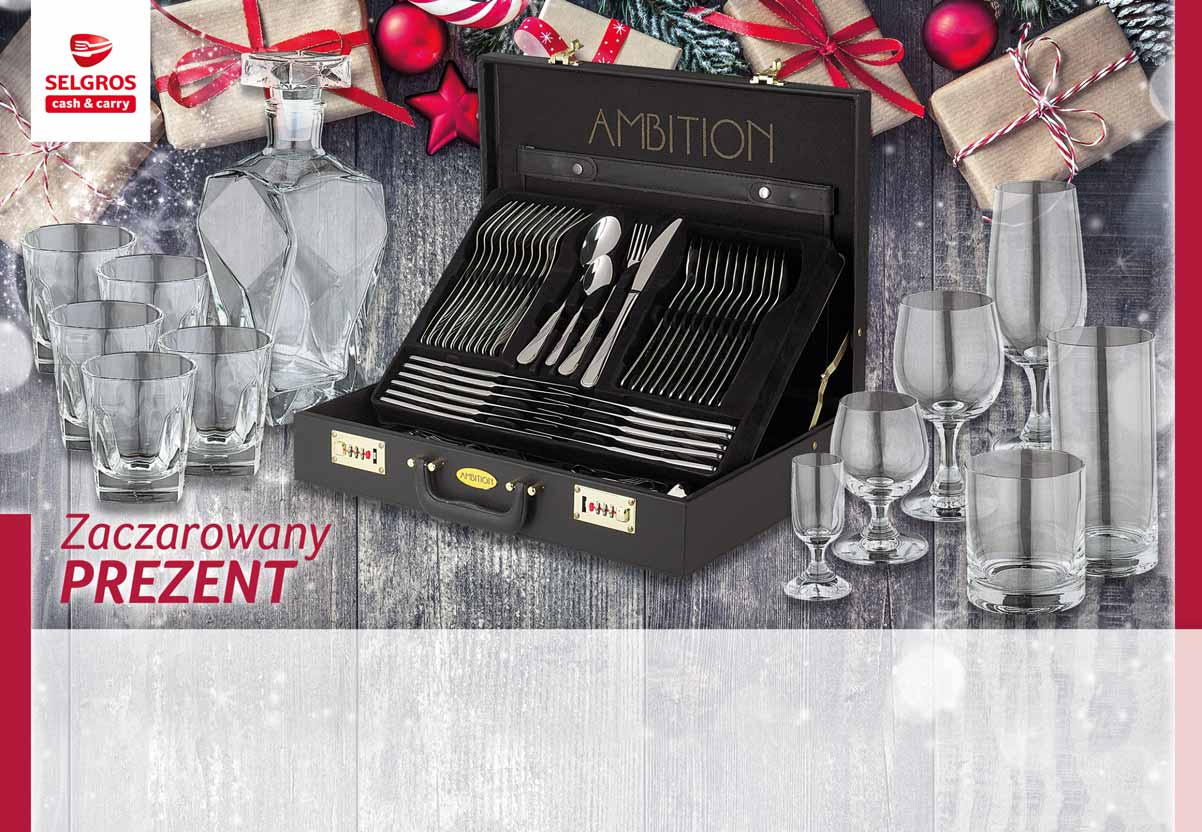 6. KOMPLET DO WHISKY 7 CZĘŚCI KARAFKA + 6 SZKLANEK karafka 750 ml 6 szklanek 80 ml 50808 6 90 kompl. z VAT 5.9. AMBITION KOMPLET SZTUĆCÓW 7 CZĘŚCI NAPOLI W WALIZCE 09875 99 00 kompl. z VAT.77.