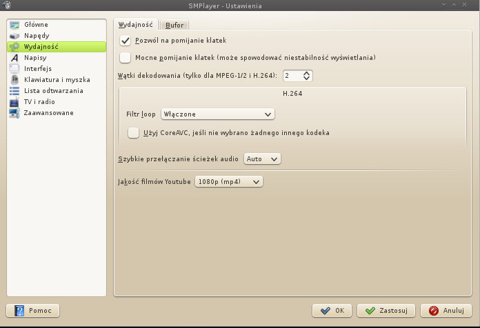 CZĘŚĆ B: Dane do ćwiczenia ( program SMPlayer ): 1. wyszukać na www.youtube.