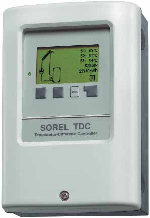 STEROWNIK SOLARNY SOREL OPIS Regulator różnicy temperatur (TDC) Dla różnych wariantów instalacji Umożliwia efektywne użytkowanie i kontrolę funkcji instalacji solarnej lub grzewczej ZALETY Prosta i
