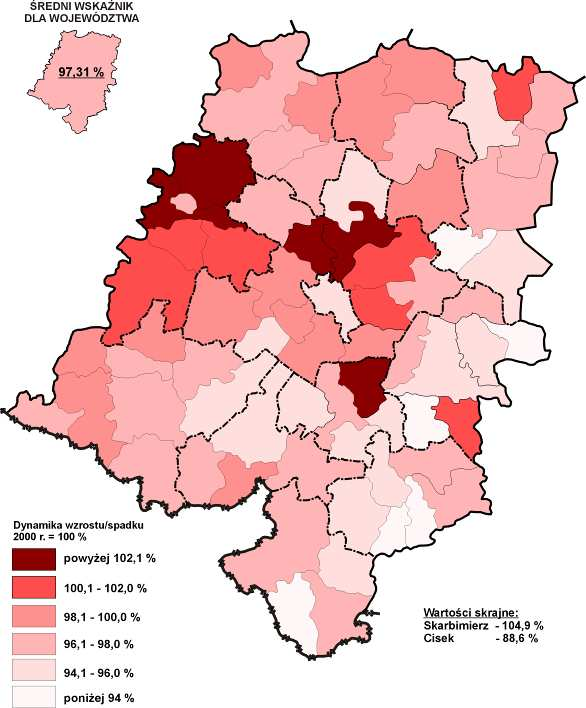 Wykres 1. Ludność w województwie opolskim w latach 2006-2011 1055,0 1045,0 1042,0 1037,1 1035,0 1033,0 1031,1 liczba mieszkańców w tys. 1025,0 1015,0 1017,2 1013,9 1005,0 995,0 985,0 2006 r. 2007 r.