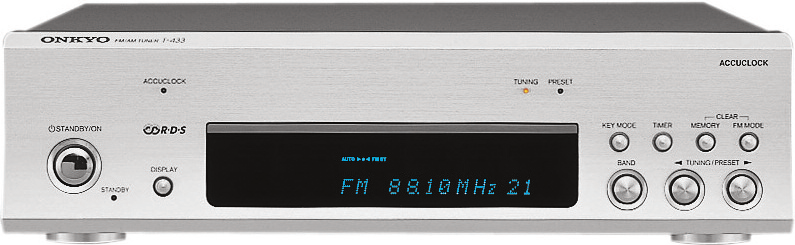 A-933 C-733 SILVER SILVER T-433 SILVER Zintegrowany wzmacniacz stereofoniczny Odtwarzacz CD Tuner FM/AM RDS 80 W/kanał, mocy ciągłej 8 Ω, 1 khz, DIN Technologia VL Digital oferowana wyłącznie przez