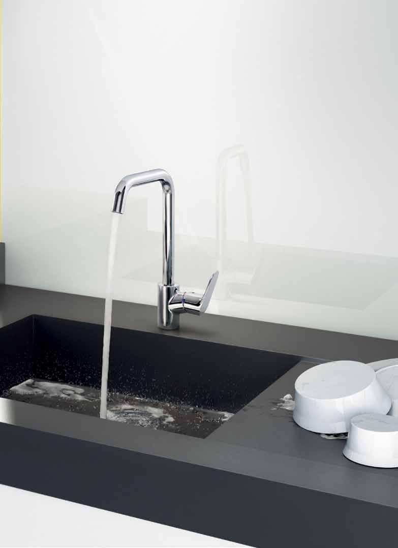 Hansgrohe Focus Armatura Hansgrohe Focus urzeka minimalistycznym językiem formy: Jej prostolinijny design nadaje kuchni ponadczasową nowoczesność.