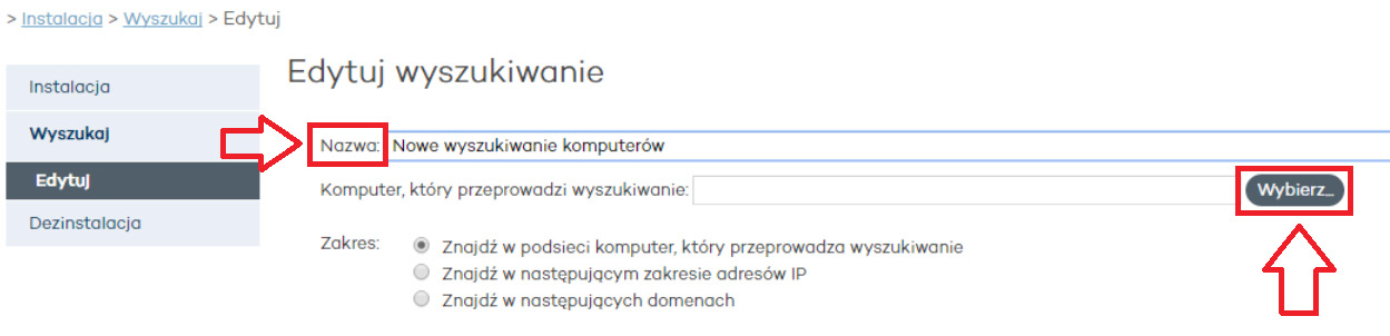 Wybieramy zakładkę Wyszukaj. To okno wyświetla wszystkie poprzednie wyszukiwania, które można edytować oraz uruchomić ponownie.