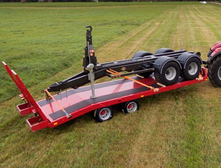 Przyczepy do przewozu maszyn Jako nowość w ofercie Palmse Trailer teraz pojawiły się również przyczepy przeznaczone do transportu maszyn ciężkich.