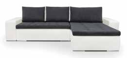 Narożnik MARGARET LUX DL.URCBK 99,- szer./wys./gł.: /90/7 cm, pow. spania: 9x0 cm. DOT 9 GREY/ DOT 90 GREY.