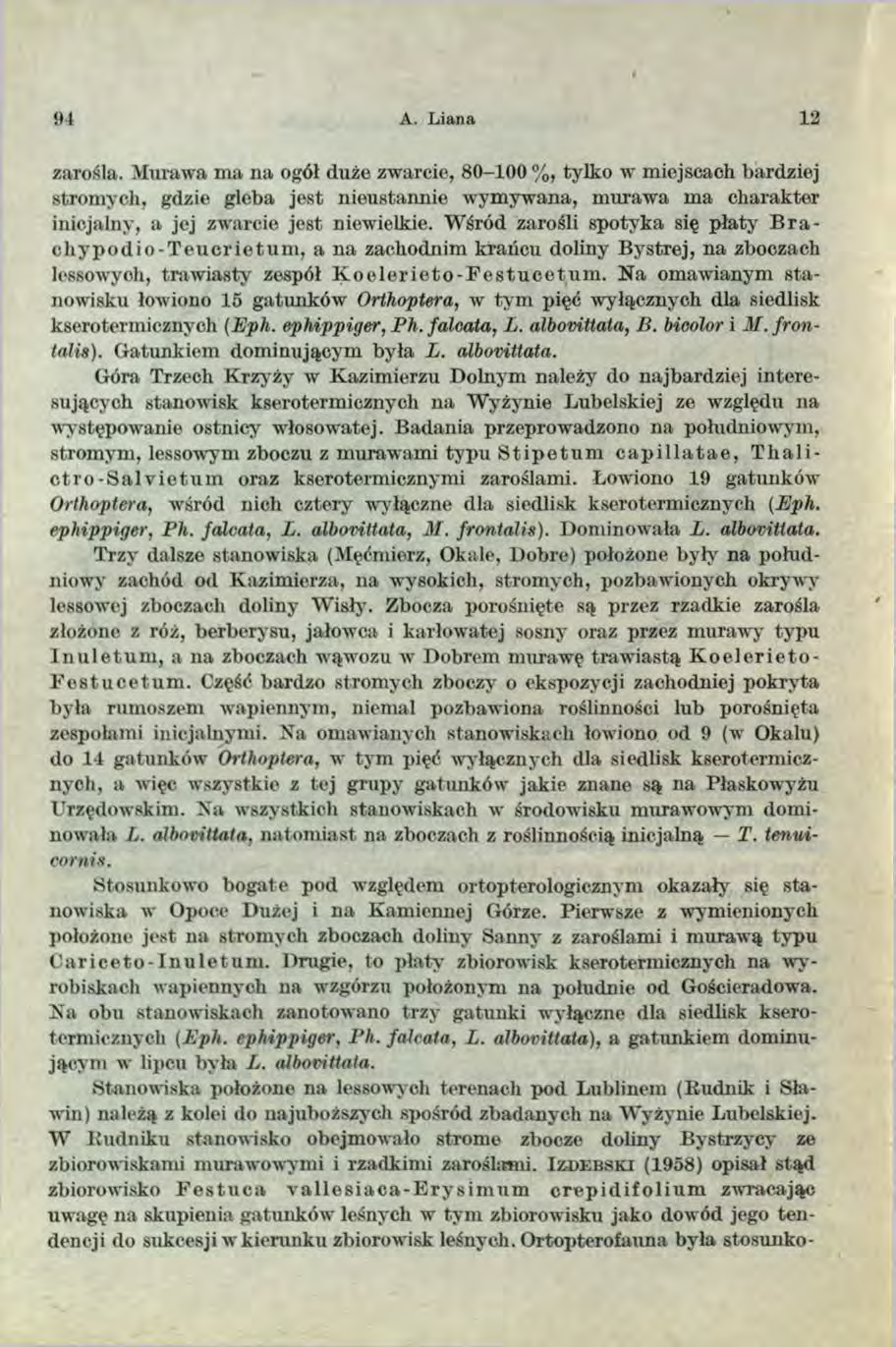 I 94 A. L iana 12 zarośla.