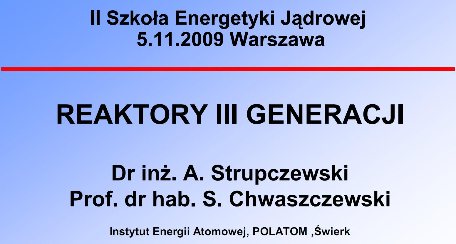 Wykład przygotowany
