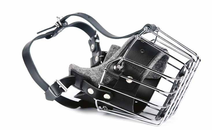 KAGANIEC METALOWY WZMOCNIONY EN Muzzle reinforced DE Maulkörbe verstärkt RU Mорда Усиленные IT Museruola imbottita da addestramento A B C KAGAŃCE INDEKS PASUJE NP DLA RASY A (cm) B (cm) C (cm) 14158