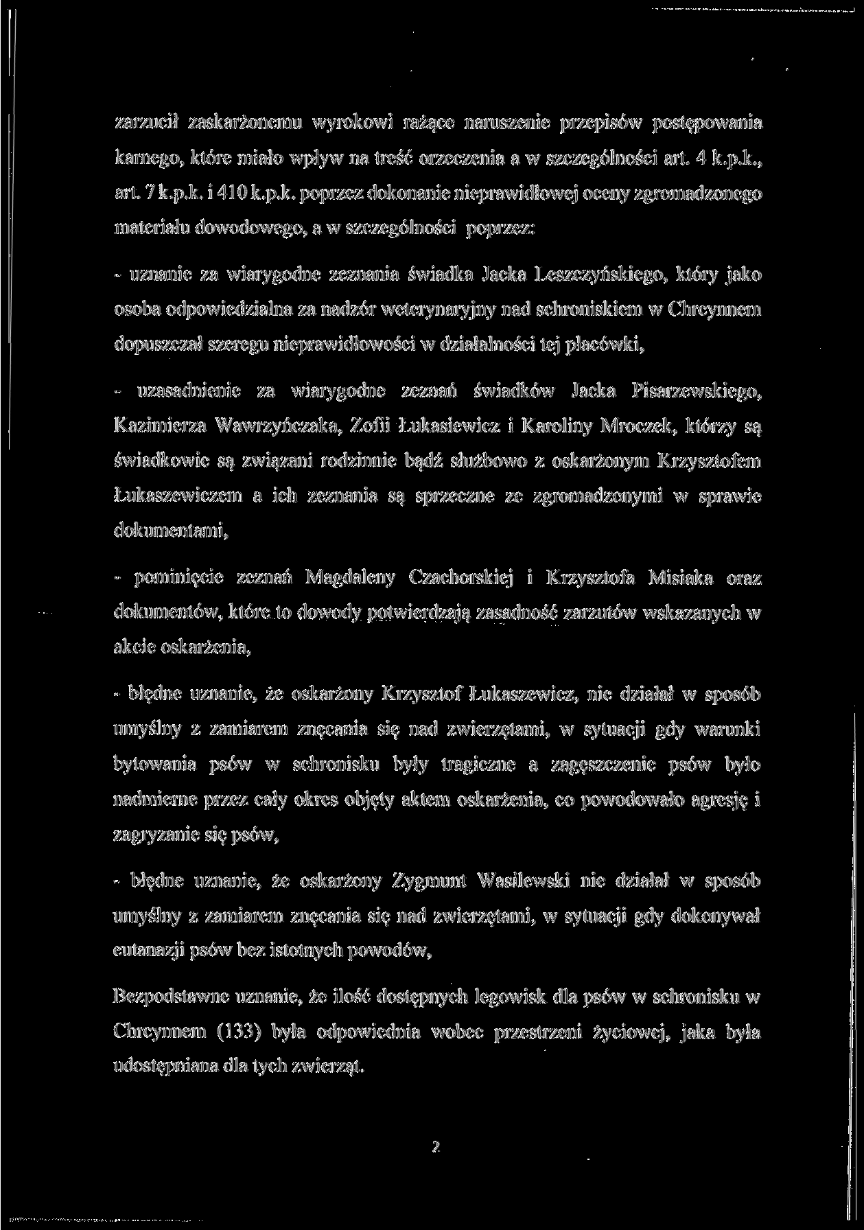 zarzucił zaska