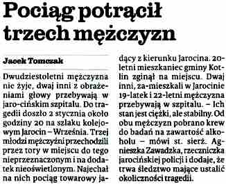 Gazeta Wroc³awska Wroc³aw 7.01.