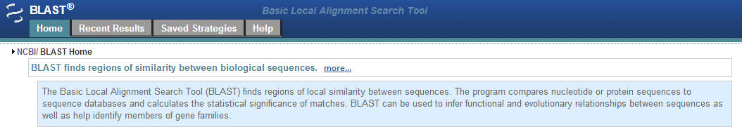 BLAST Basic Local Alignment Search Tool Przeszukuje połączone światowe bazy danych sekwencji białkowych i kwasów nukleinowych wykorzystując podaną