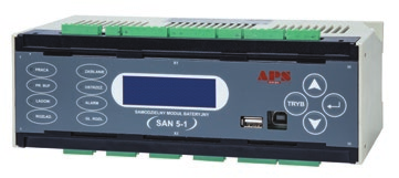 SAN5 MIKROPROCESOROWY UKŁAD NADZORU BATERII CHEMICZNYCH SAN 5 Mikroprocesorowy układ nadzoru SAN 5-1 (SAN 5-1.2) jest przeznaczony do ciągłego nadzorowania stanu baterii chemicznej.