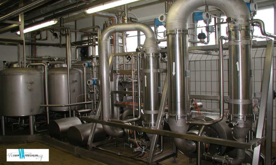 The problem and source of loss is the milk remaining in the MF unit at the end of the production cycle. This milk also has to be put away and used elsewhere.