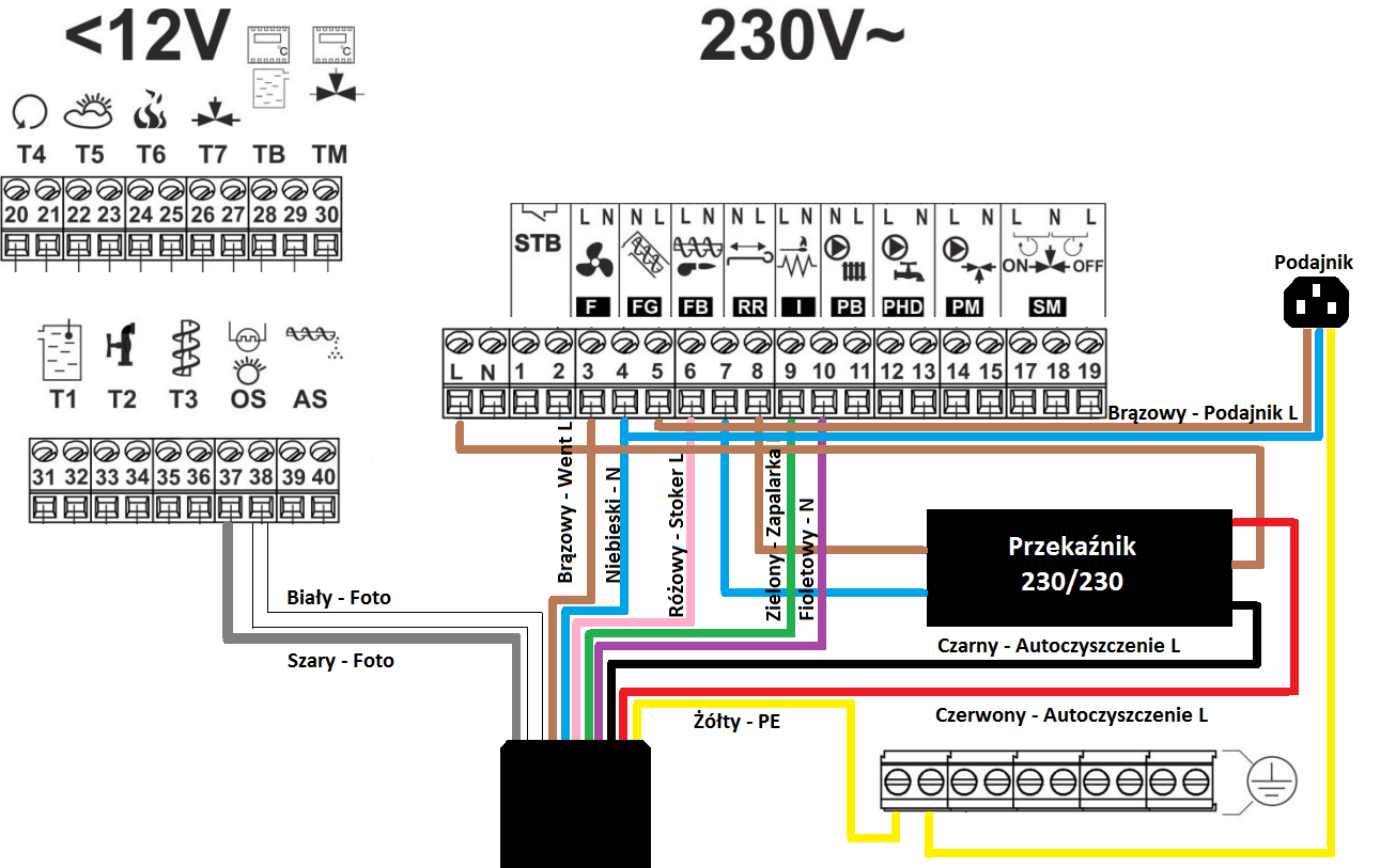 Schemat elektryczny regulatora
